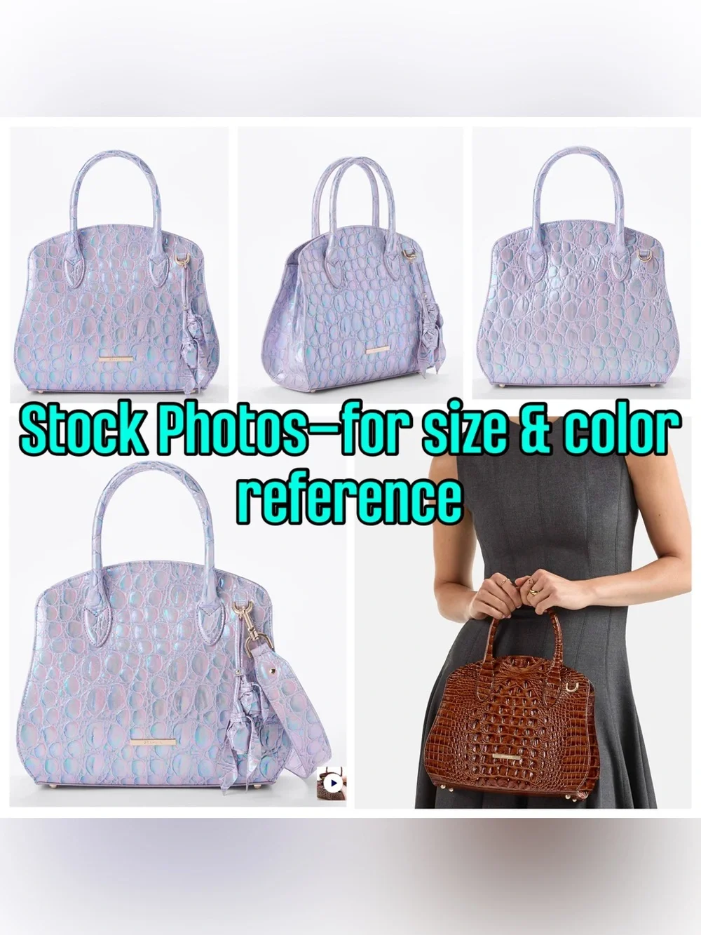Brahmin EUC Rosetta - Lavender Dewdrop - Iridescent - Exclusive Design